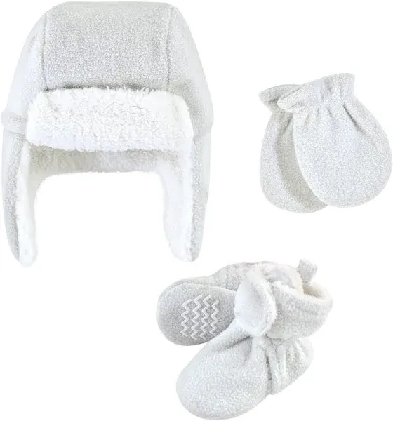 Hudson Baby Trapper Hat, Mitten, and Bootie Set