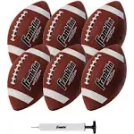 6 Pack Football Size 6 Junior Sized Ball with Textured Grip for Kids Youth