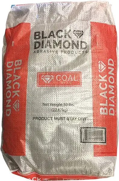 Black Diamond 07TSFBR5 Blend Coal Slag, Fine, 50-Lb. - Quantity 1