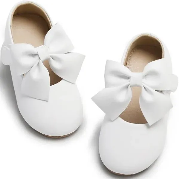 Felix & Flora Toddler Flower Girl Dress Shoes - Girl Ballet Flats Party School Shoes Wedding