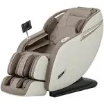 MassaMAX Full Body Massage Chair, Zero Gravity Recliner with Yoga Stretch, SL Track, Airbags, Heating, and Foot Massage Beige