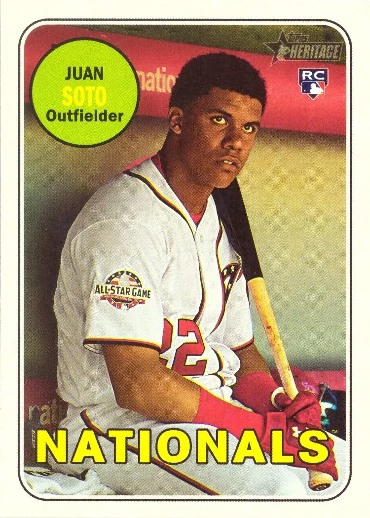 Juan Soto 2018 Topps Heritage Rookie