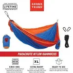 Grand Trunk Double Deluxe Hammock with Straps Orange/Blue