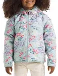 The North Face Kids' Girls' Reversible Shasta Full Zip Hooded Jacket, Muted Pine Folk Floral Tossed Print / 5