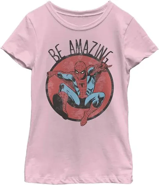 Marvel Girl's Spider-Man Be Amazing T-Shirt