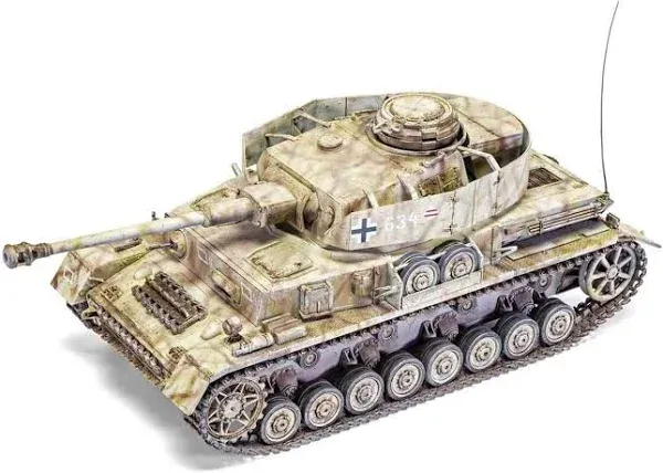 Airfix WWII Panzer IV Ausf. H. Mid Version 1:35 Military Tank Plastic Model Kit