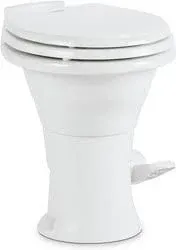 Dometic Ceramic 13" 310 Series RV Toilet With Hand Sprayer, White