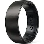 Enso Rings Hybrid Ring with Black Zirconium and Pearl