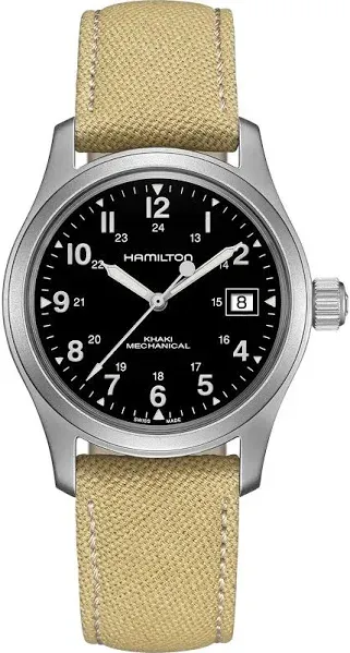 Hamilton Khaki Field Mechanical Black Dial 38mm Men's Watch H69439933