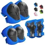 Wemfg Kids Protective Gear Set Knee Pads for Kids 3-8 Years Toddler Knee and Elbow Pads with Wrist Guards 3 in 1 for Skating Cycling Bike