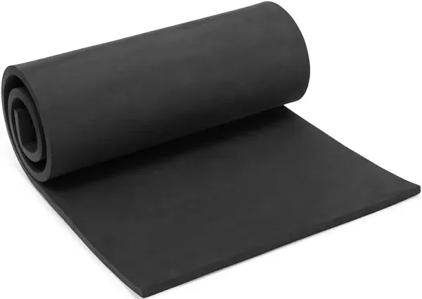 Black High Density Cosplay EVA Foam, 10mm Sheets for Costumes, Arts and Crafts Projects, 14 x 39 in