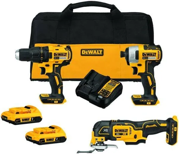 DEWALT DCK379D2 20V MAX* Brushless Cordless 3-Tool Combo Kit