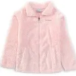 Columbia Fire Side Sherpa Hybrid Full-Zip Fleece Jacket - Girls' Satin Pink, XL