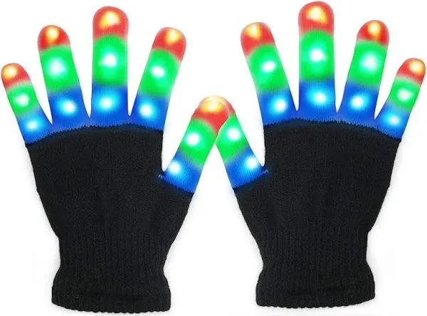 Viposoon Children LED Finger Light Gloves