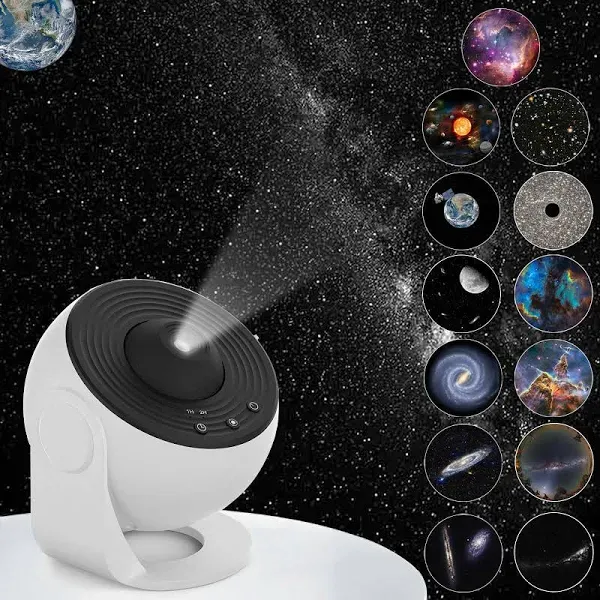 VanSmaGo Galaxy Projector 12 in 1 Planetarium Star Projector Realistic Starry Sky Night Light Solar