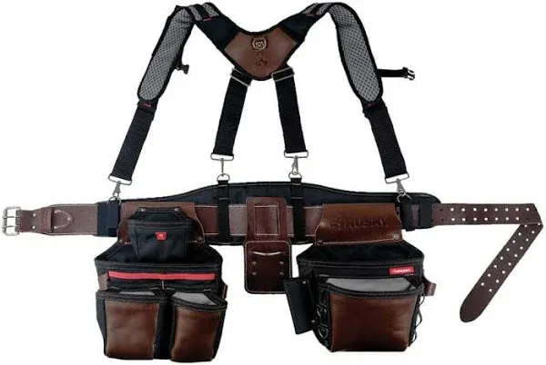 Husky Pro Level Work Tool Belt with Suspenders