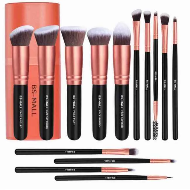 BS-MALL Makeup Brushes Premium Synthetic Foundation Powder Concealers Eye Shadow