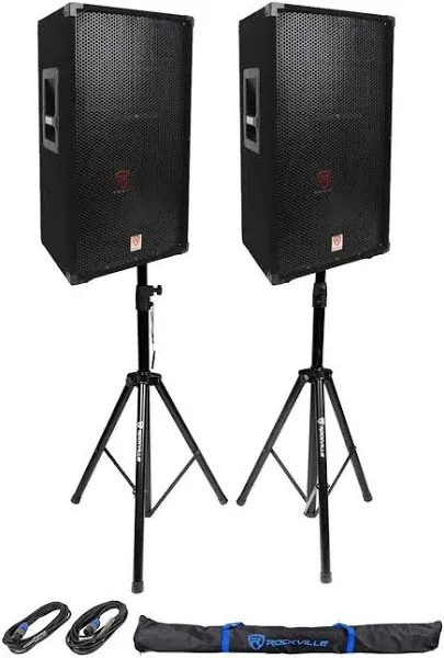 Rockville RSG12 12 3-Way 1000 Watt 8-Ohm Passive DJ/Pro Audio PA Speaker