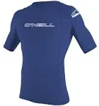 O'Neill Basic Skins Short Sleeve Rash Guard, Pacific / XL