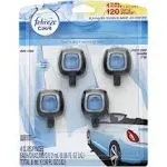 Febreze Car Air Freshener, Vent Clips, Linen & Sky - 4 pack, 0.06 fl oz liq