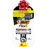 Bic Flex 5 Titanium Disposable Razors, Men's, 5-Blade, 4 Count, Size: 5 Blades