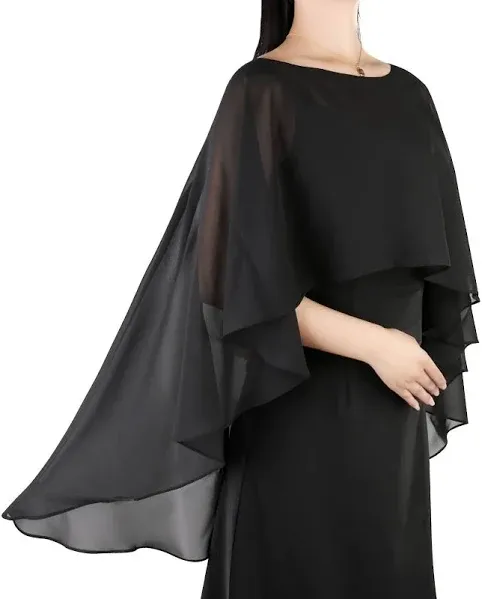 Women's Chiffon Cape Shawl