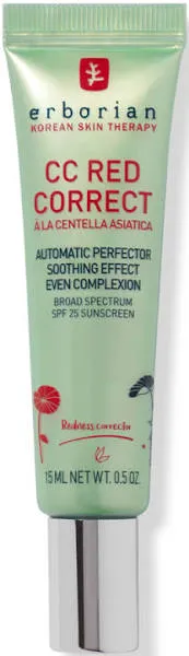 Erborian CC Red Correct SPF25 Automatic Perfector Anti Redness, Track No. 