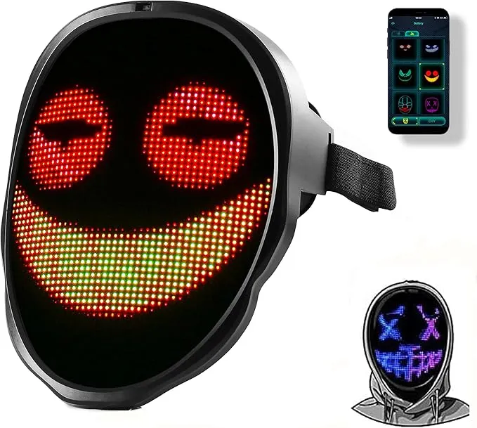 Light Up LED Mask with Programmer App