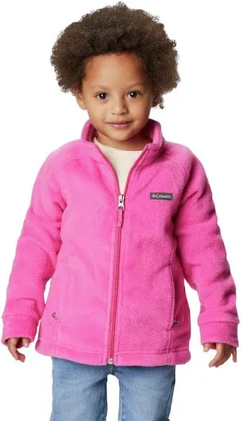 COLUMBIA Youth Girls Size L Pink Benton Springs Fleece Full Zip Jacket