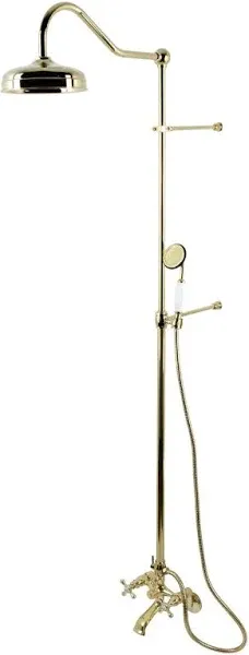 Kingston Brass Vintage Wall Mount Clawfoot Tub and Shower Package