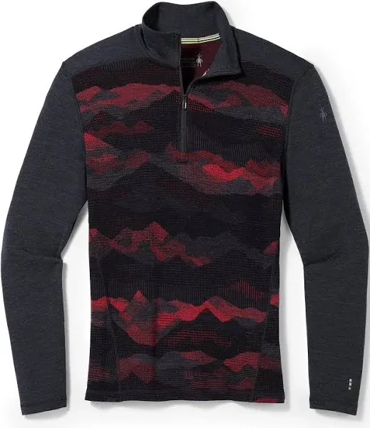 Smartwool Men's Classic Thermal Merino Base Layer Pattern 1/4 Zip