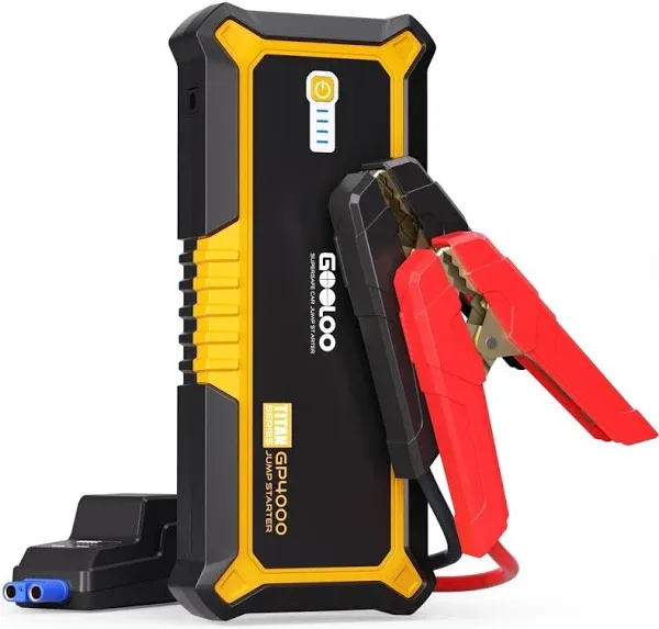 GOOLOO Car Jump Starter,GP4000 4000A Peak 12V for All Gas and up to 10.0L Diesel Engine