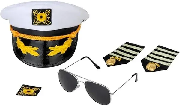 Dress Up America Captain Accessory Costume Set