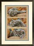 Dimensions 70-35301 Max the Cat Counted Cross Stitch Kit, 14 Count Beige Aida, 10" x 15"