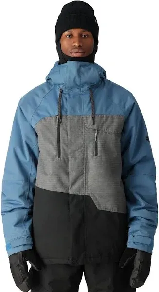 Brand New Mens 2025 686 Geo Insulated Jacket Stellar Blue Colorblock