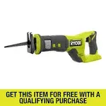 Ryobi PCL515B ONE+ 18V Cordless Reciprocating Saw (Tool Only)