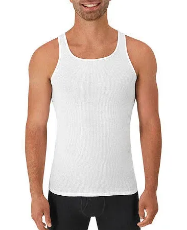 Hanes Men's FreshIQ ComfortSoft Dyed Tagless Tanks 4-Pack