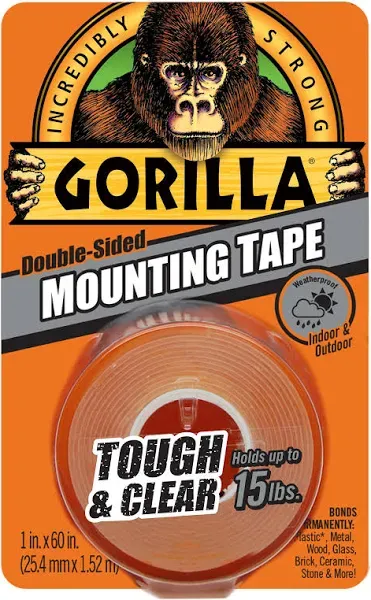 Gorilla Clear Double Sided Mounting Tape