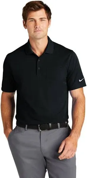 NIKE Mens GOLF Polo Shirt Dry Fit White With Pocket DC2103 XXL New