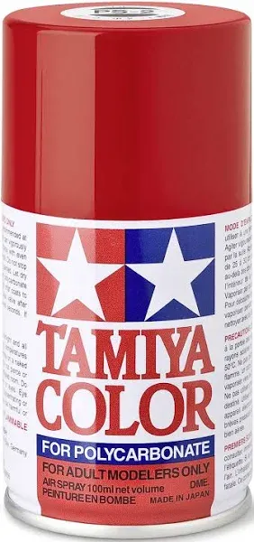 Tamiya America Inc Polycarbonate PS-2 Red TAM86002 Lacquer Primers &amp; Paints