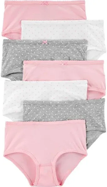 Carter's Girls' Little Stretch Cotton Underwear 7 Pack