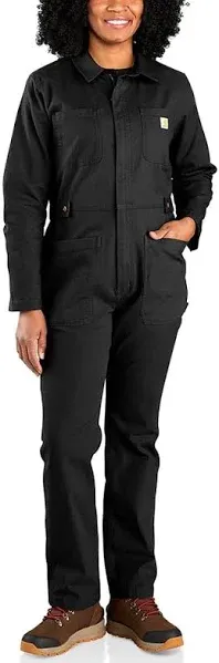 Carhartt Women's Coverall - Relaxed Fit Rugged Flex Canvas | Black | L