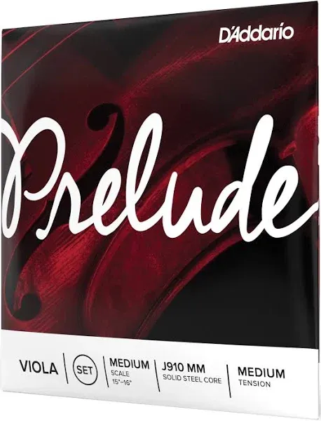 D'Addario Prelude Viola String Set, Medium Scale, Medium