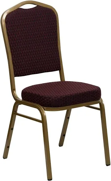 Flash Furniture HERCULES Series Crown Back Stacking Banquet Chair Fabric