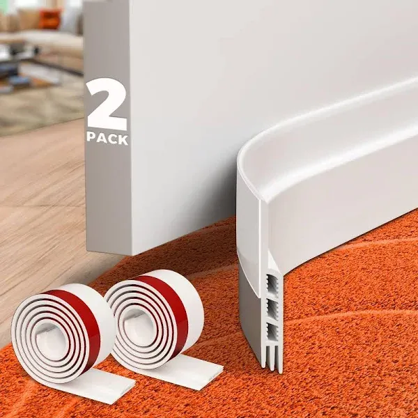 2 Door Draft Stopper under Door Draft Blocker Insulator Door Sweep 