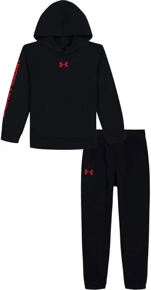 Boys Under Armour 4-7 Rival Hoodie Set