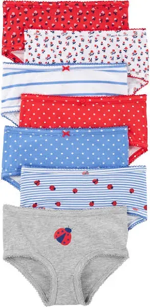 Carter's Girls' Little 7-Pack Underwear