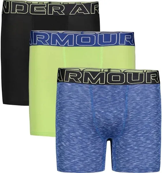 Under Armour Boys' Performance Tech Boxer Briefs (3-Pack)