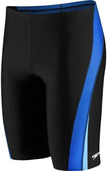 Speedo Men&#039;s Launch Jammer, Size 28, Black/Blue, 2 Pair