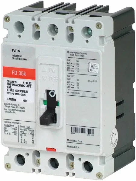 Eaton FD3030 Circuit Breaker